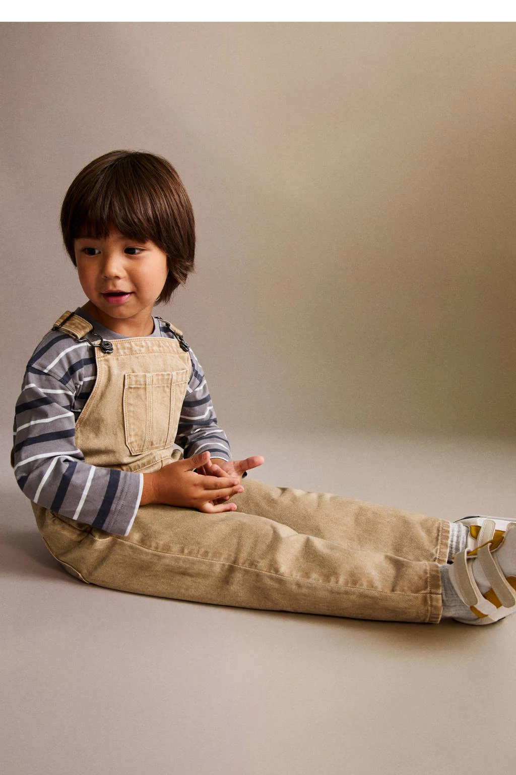 Mango Kids tuinbroek lichtbruin