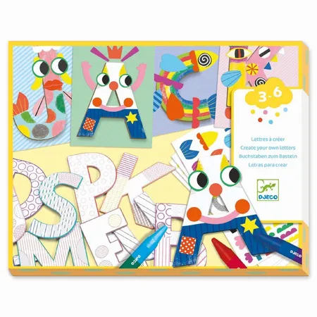 Djeco Kreativbox mit Buchstaben