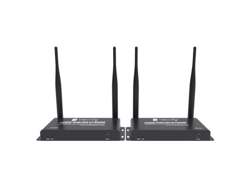 Techly 365610 Trådløs HDMI-forlænger Full HD 1080p 60Hz, 5.8GHz, op til 200m
