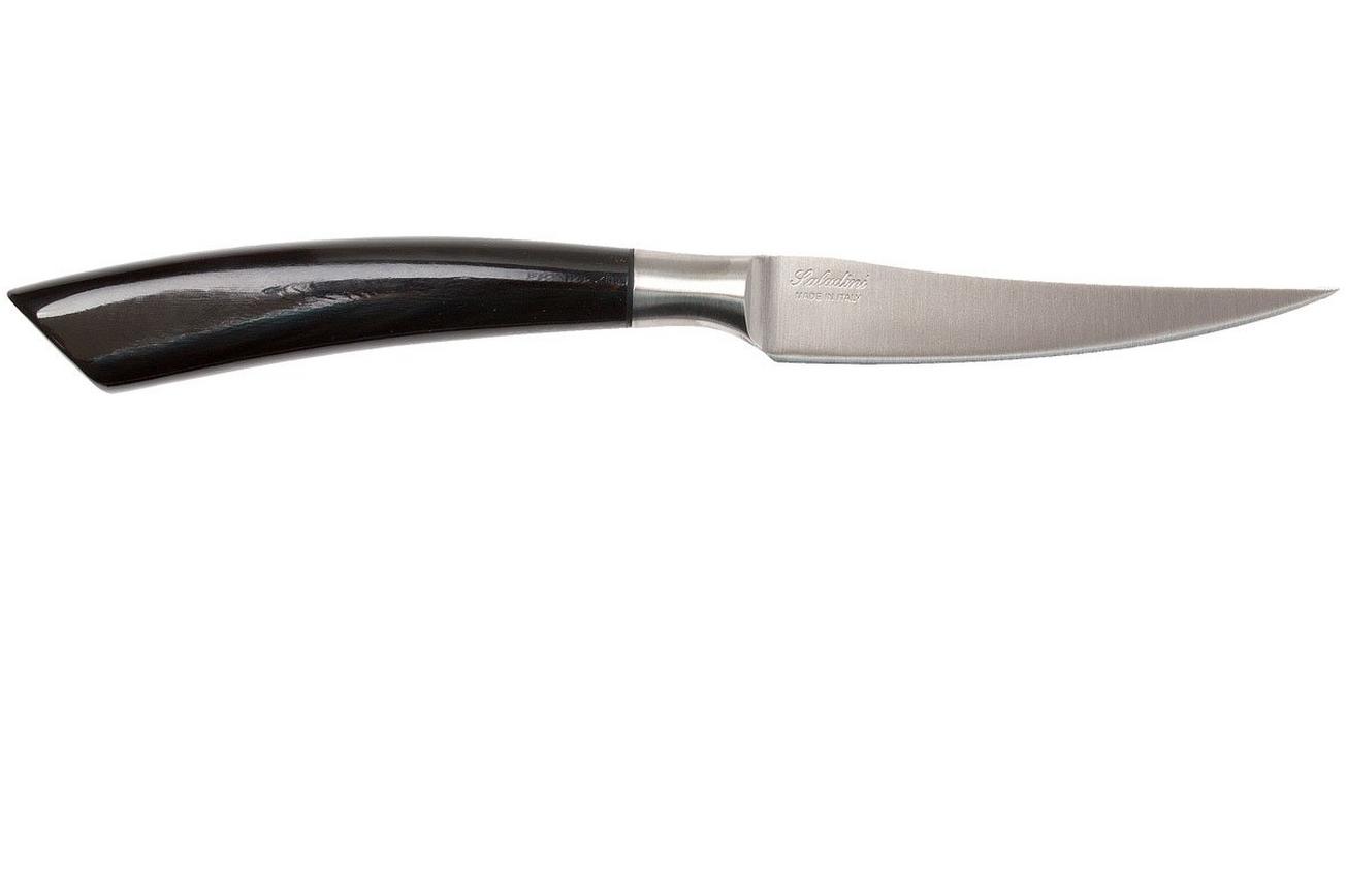 Saladini 6-delige steakmessenset 23 cm, buffelhoorn