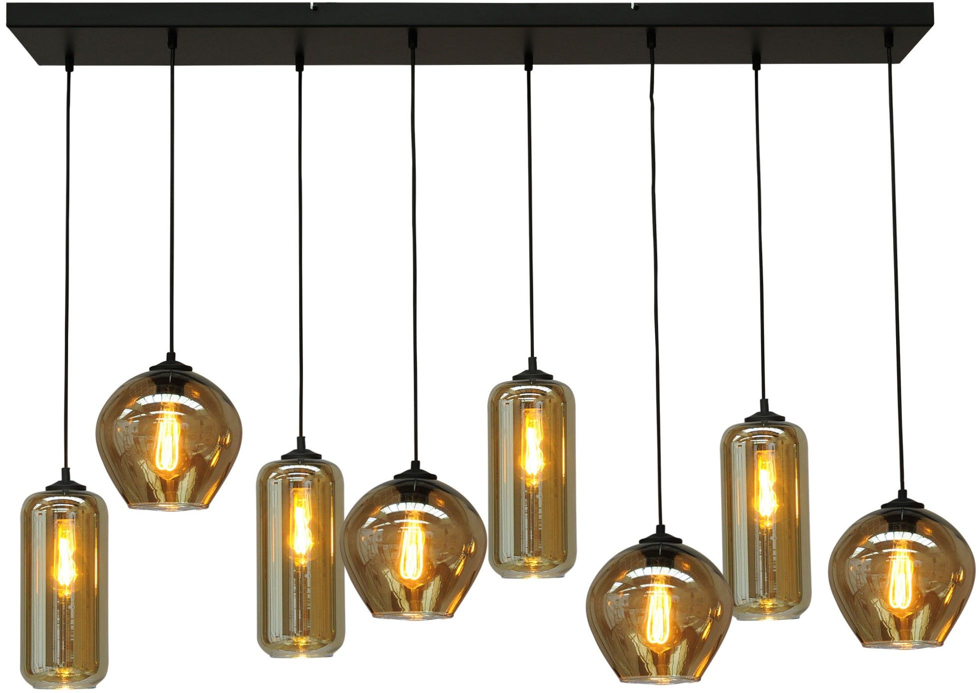 Hanglamp 2261-05-130-25-8-35 Quinto Smoke B130 x D25 cm