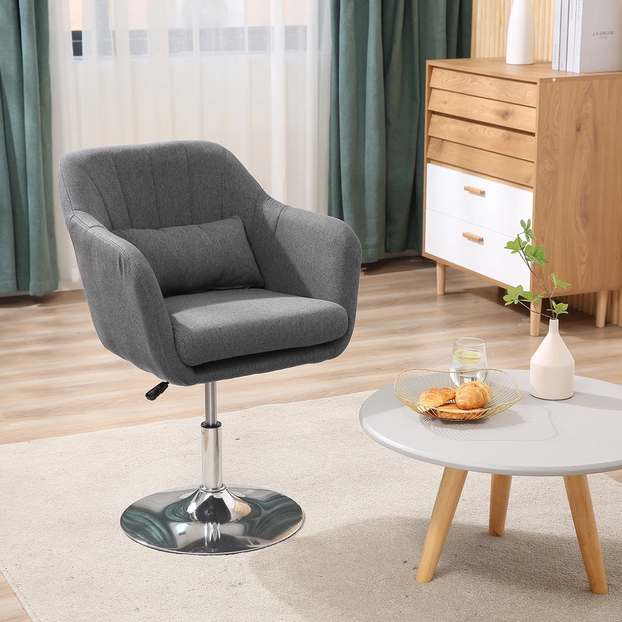 HOMCOM Bürostuhl im schlichten Design dunkelgrau