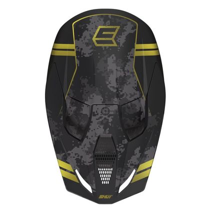 Casque cross Shot FURIOUS - ARMY 2023 - Jaune