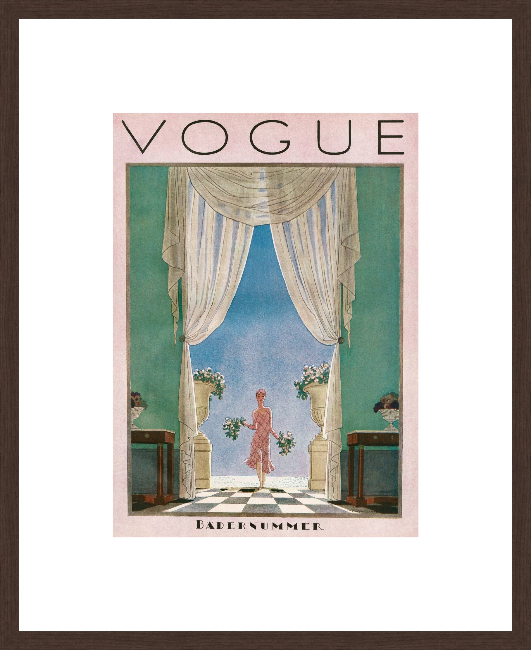Cover, Pierre Brissaud by German Vogue Collection - Limited Edition. Edition of: 100. Archive Stamp.