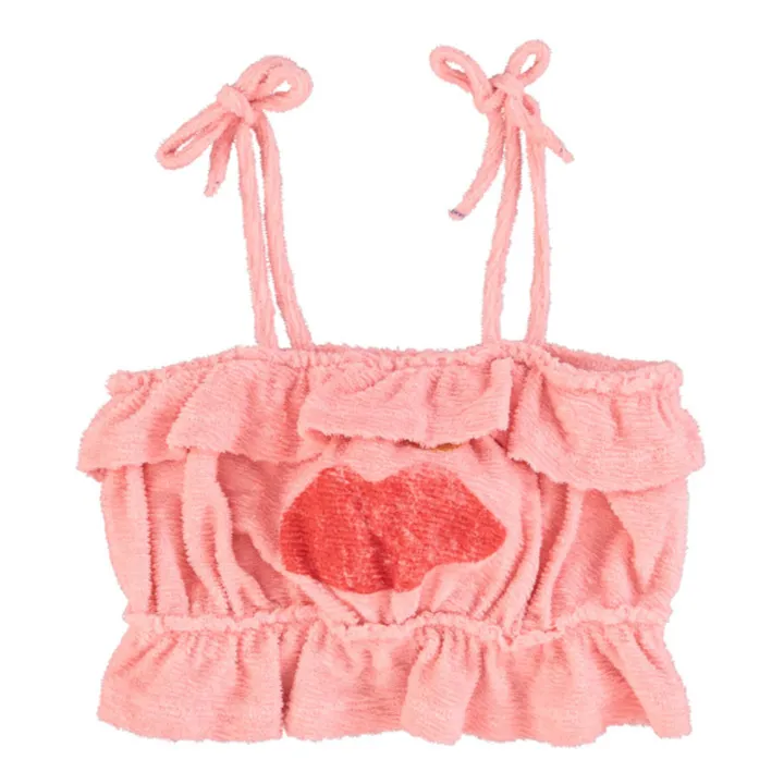 Piupiuchick Top Eponge Lips | Rose pâle