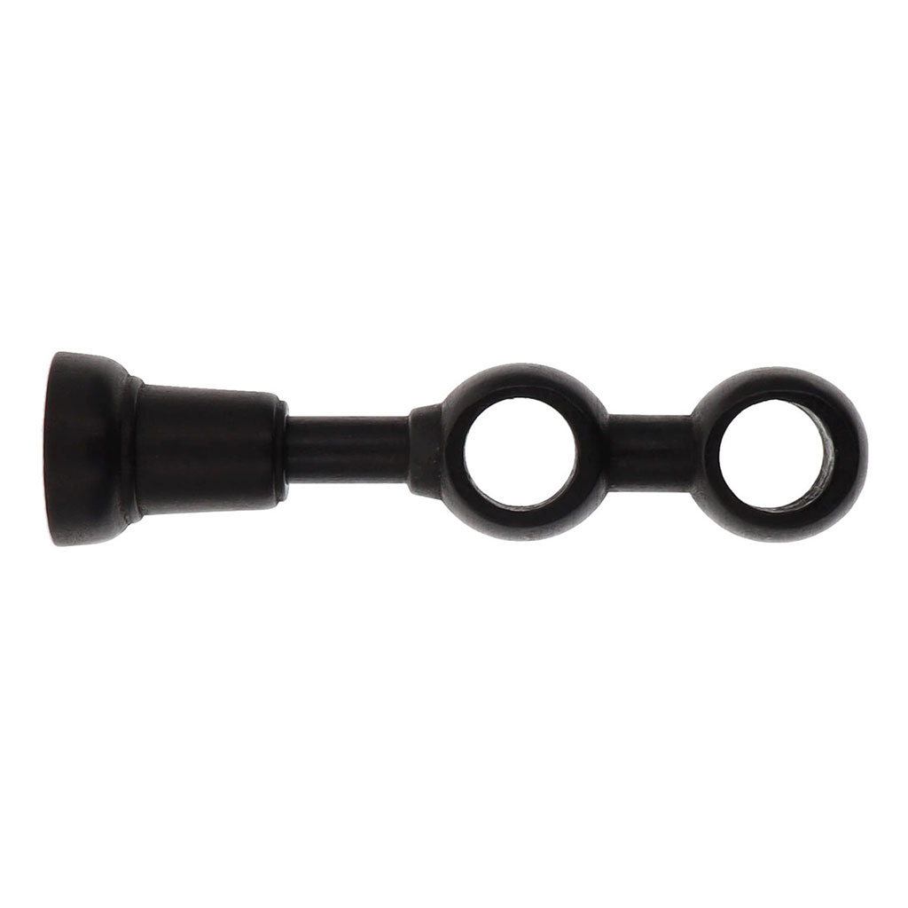 Support double bois noir mat D28mm