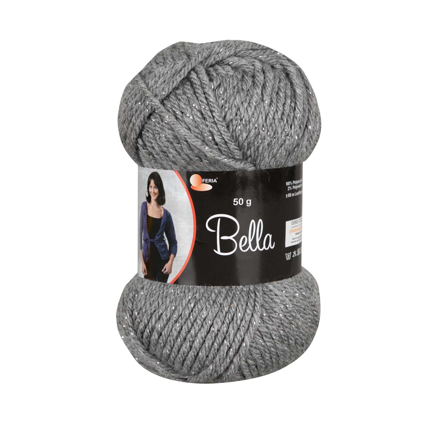 Garn Bella hellgrau 50 g
