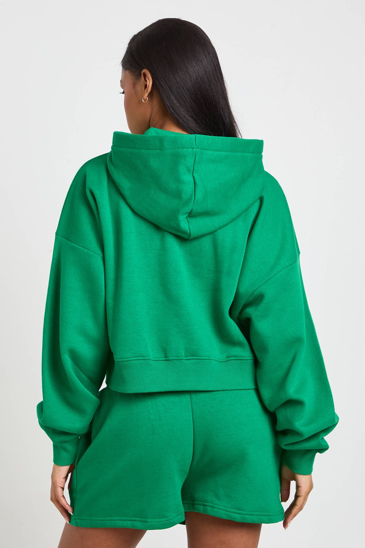 boohoo Sweat À Casynthétiqueche Zippé Oversize Boxy À Manches Ballon