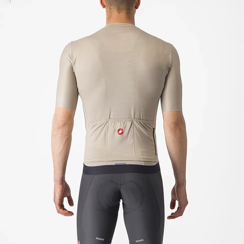 Castelli Espresso Fietsshirt Korte Mouwen Lichtbruin/Zwart Heren