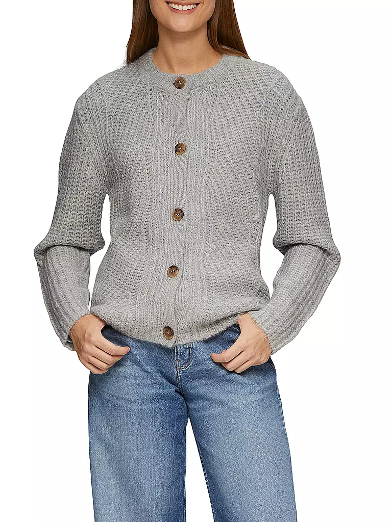 S.OLIVER Strickjacke grau