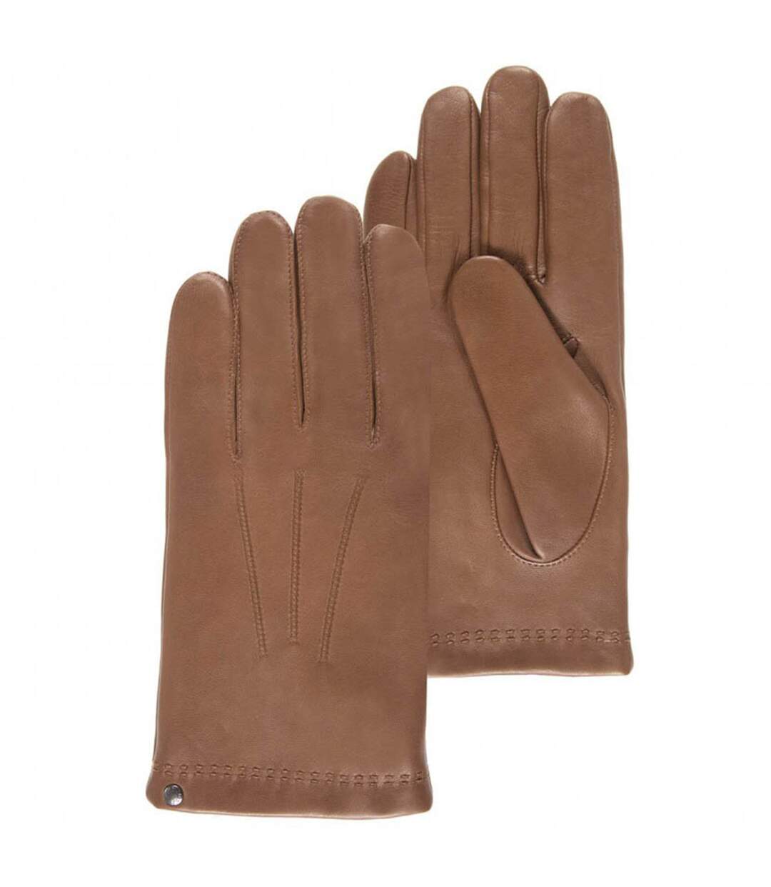 Isotoner Gants homme cuir d'agneau - doublés cachemire et soie