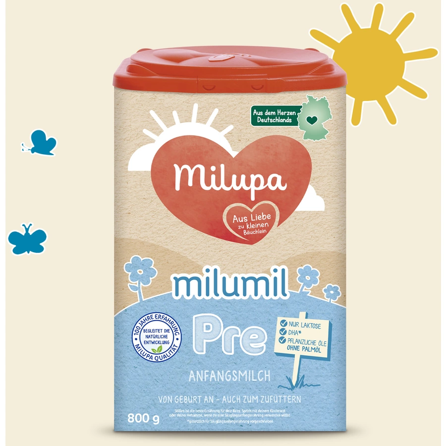 Milupa Anfangsmilch Milumil Pre 4 x 800 g ab der Geburt
