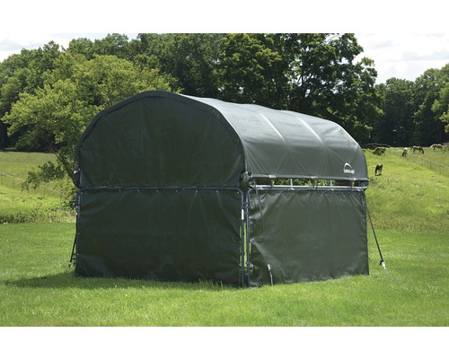Zijpanelen voor ShelterLogic paardenstaldak, weidetent 370 x 370 cm, achter- en zijwanden, groen