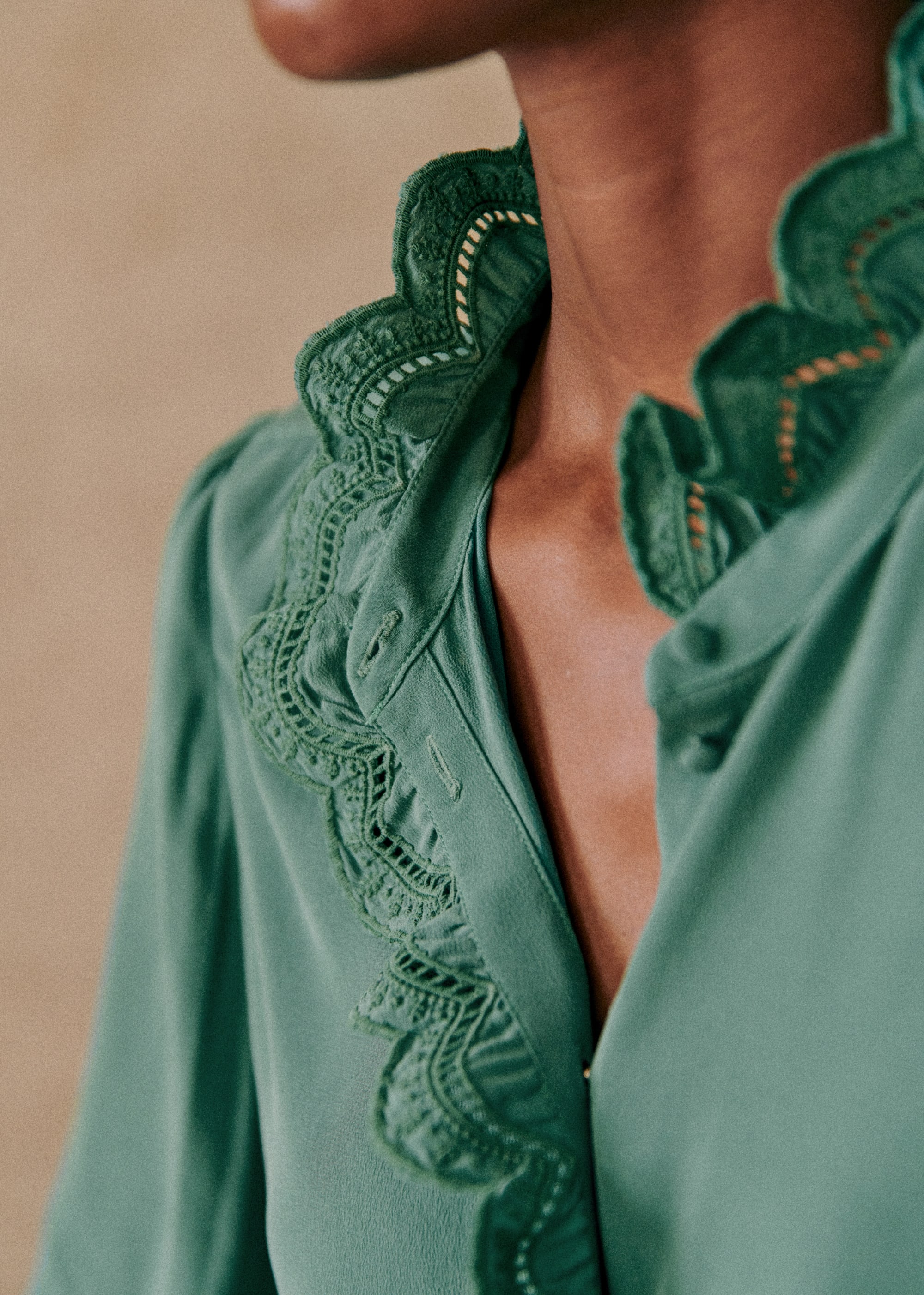 Chemise Chlo - Sauge - E-SHOP/CHEMISES & BLOUSES 5905285