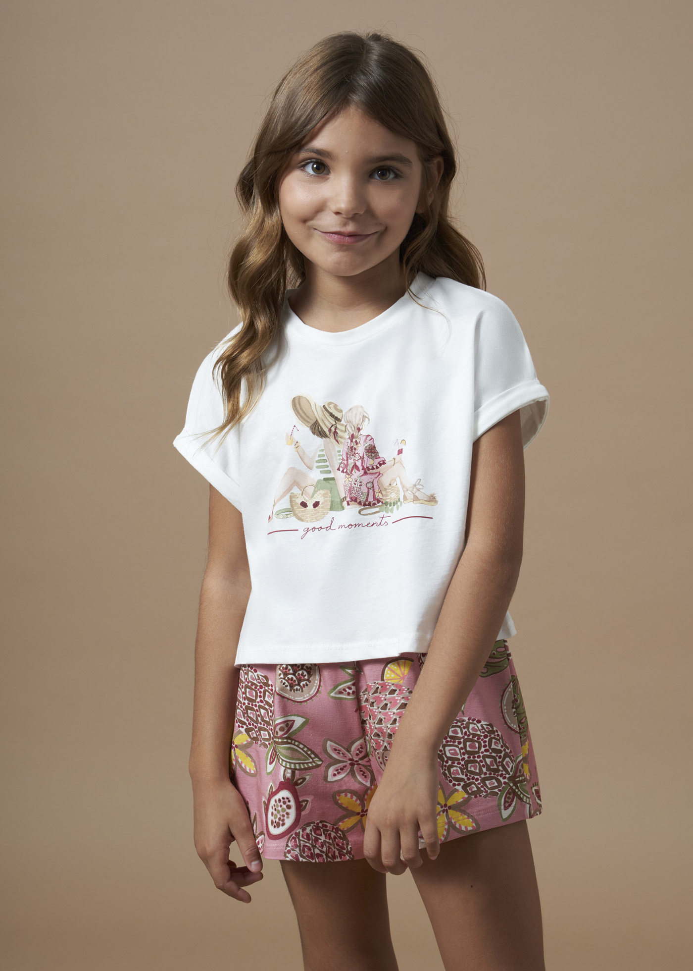 Conjunto estampado de duas peças Better Cotton para meninas