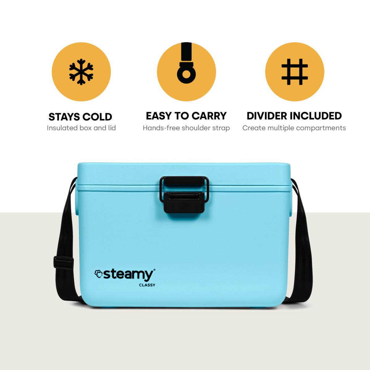 Steamy Classy 12L koelbox - Sky Blue
