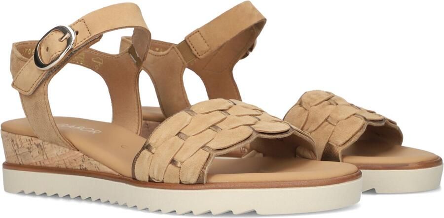 Gabor 758 Sandalen Met Sleehak Dames Beige