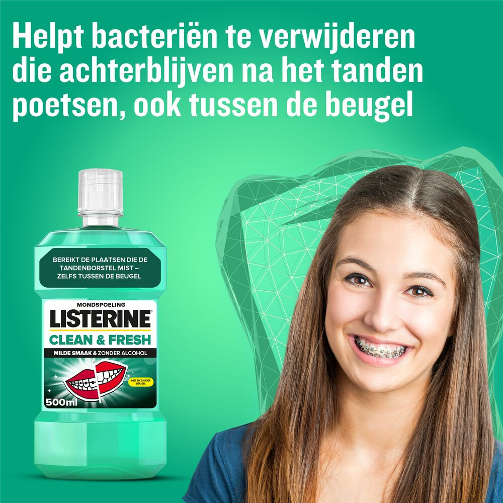 Listerine Mondwater Clean & Fresh zonder Alcohol500 ml