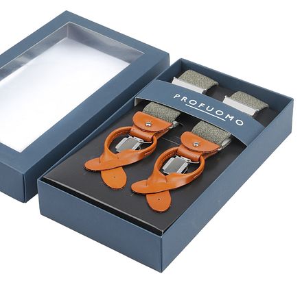 Profuomo Bretels Groen Melange PP1L00007C-Z kopen