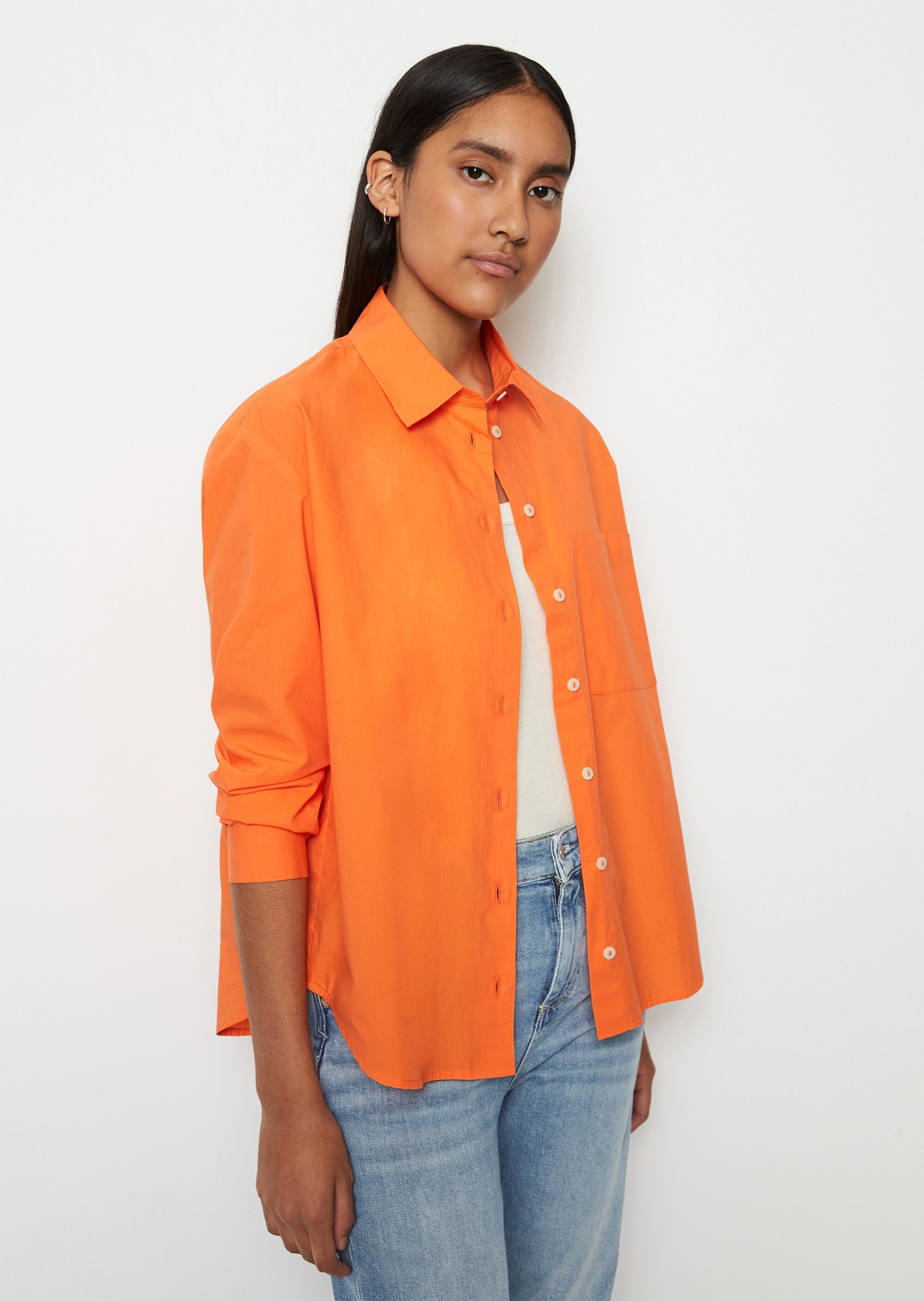 Bluse regularaus softer Bio-Baumwolle