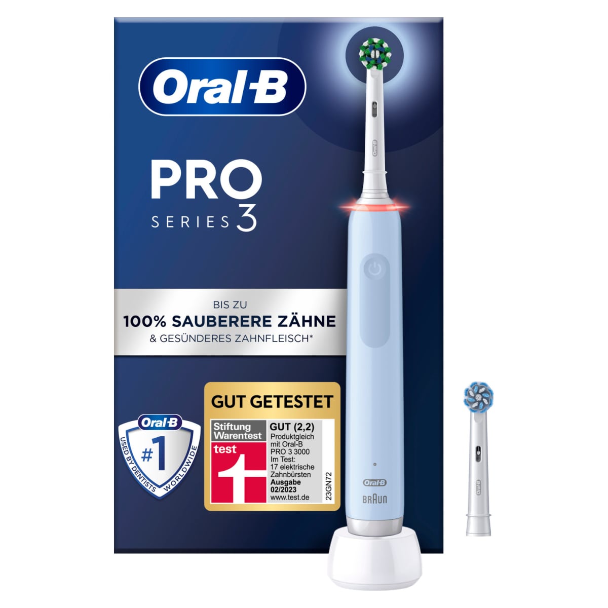 Oral-B Pro 3 3000 Cross Action Blue JAS22 elektrische Zahnbürste