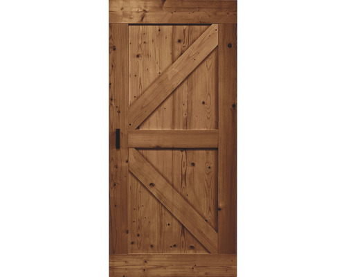 Pertura schuifdeur complete set Yorick British Vintage bruin 950x2150 mm incl. rail met spaakwiel, krukset