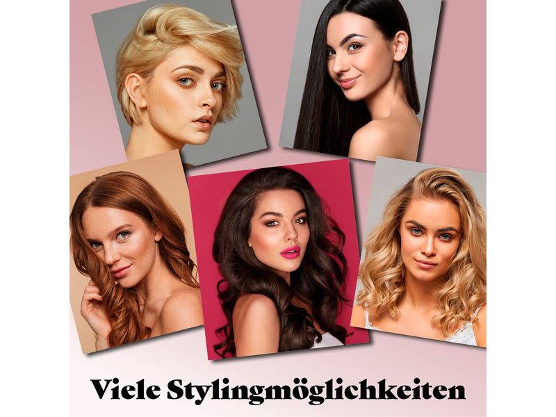 VITALmaxx Lockenstyler Profi Hair Styler Glätteisen, Lockenstab und Welleneisen in einem Gerät