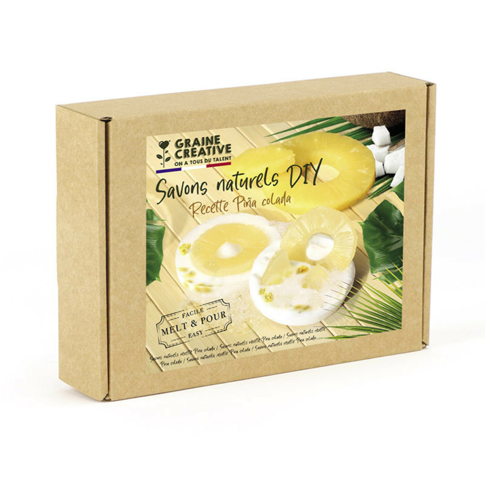 Kit diy - savon à faire soi-même - recette piña colada