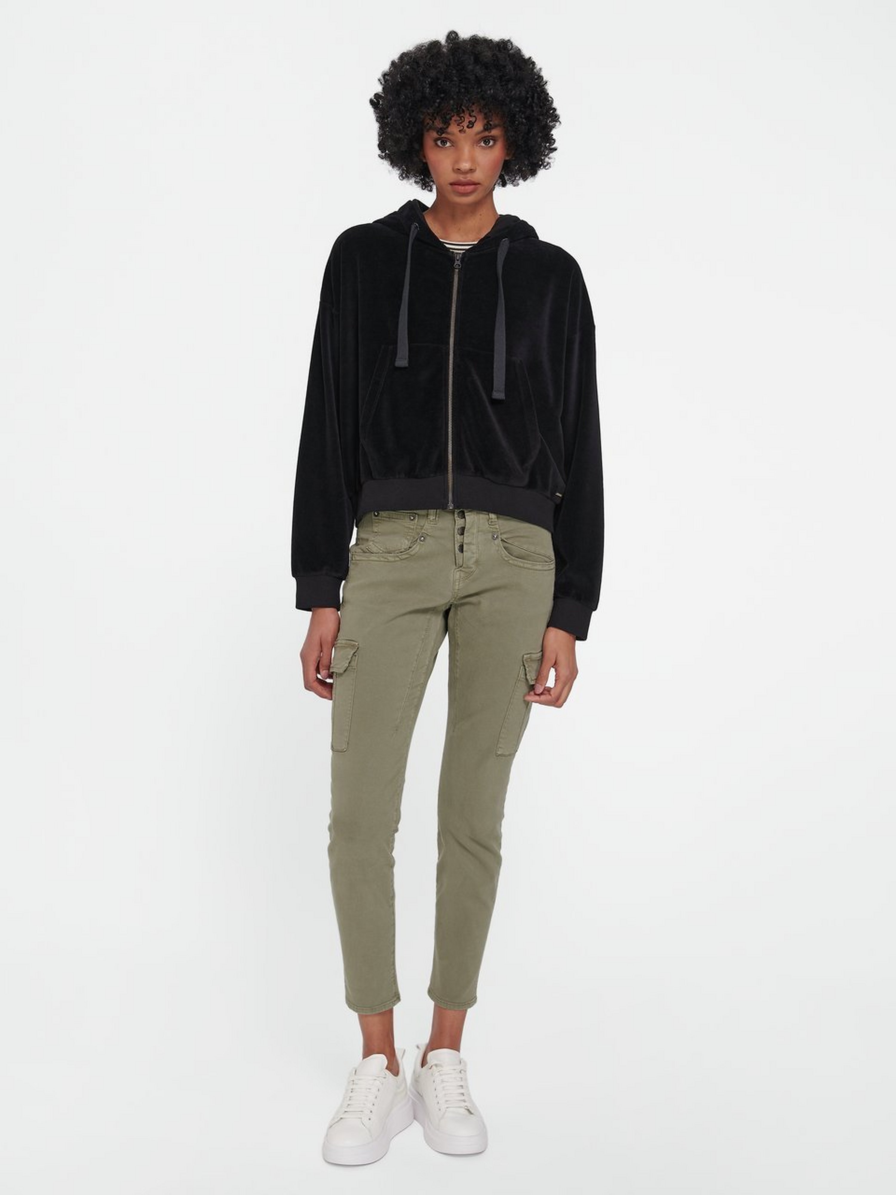 Sweatjacke Iria Jersey Velour