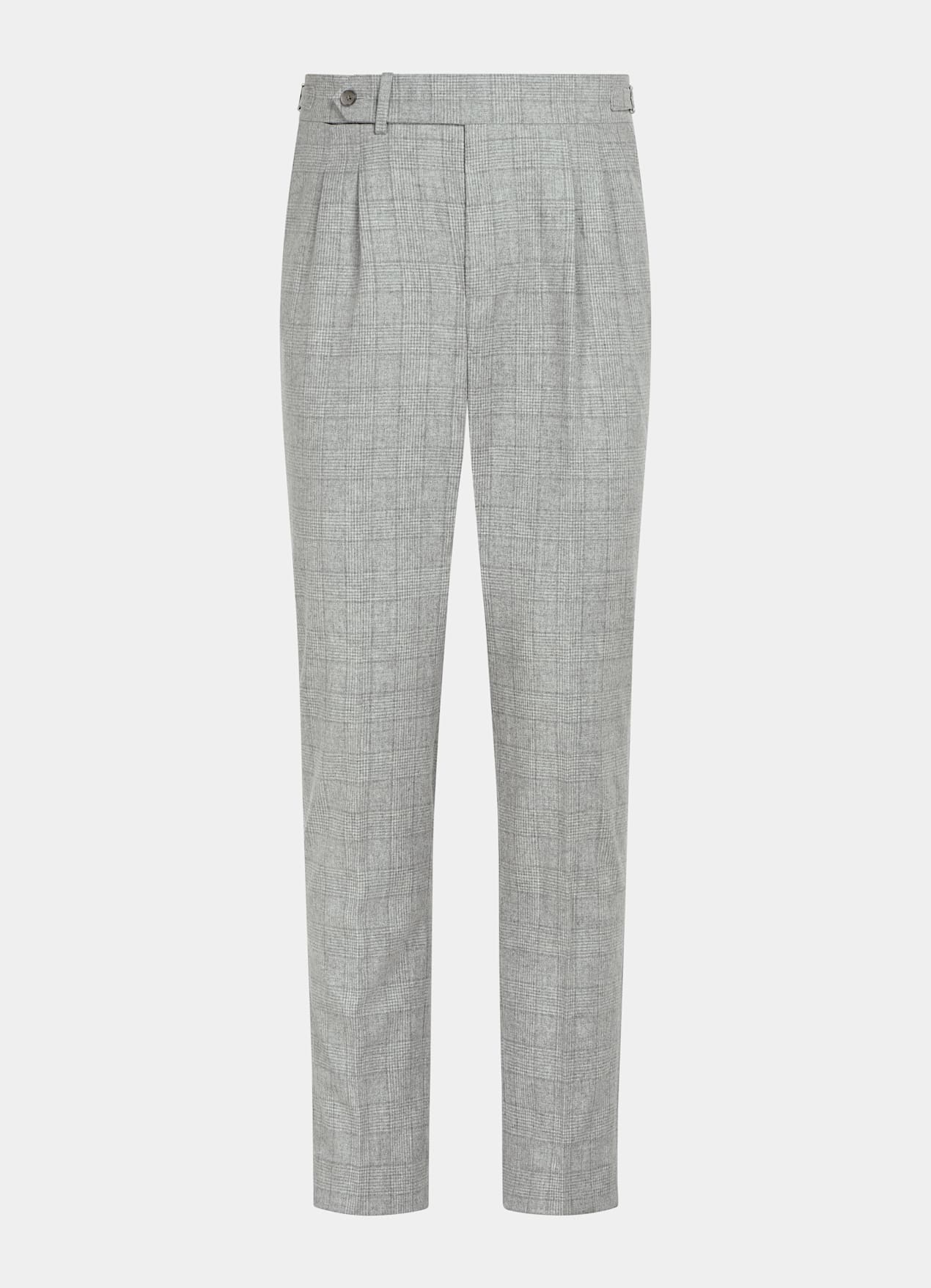 Costume Havana coupe Tailored gris clair à carreaux