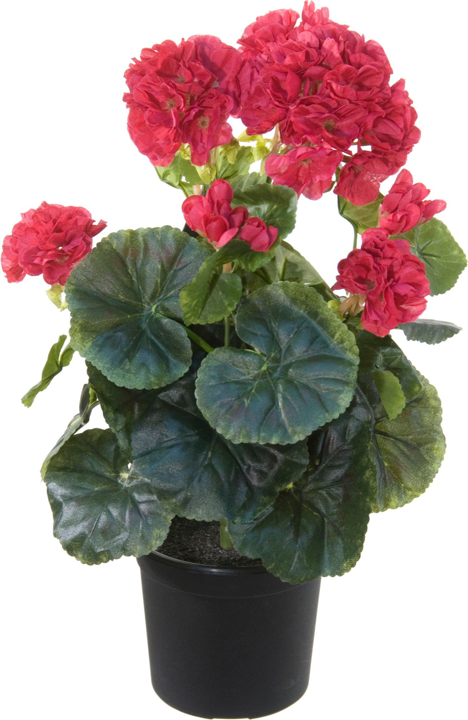 Louis Maes kunstplant Geranium licht rood D 15 H 35 cm