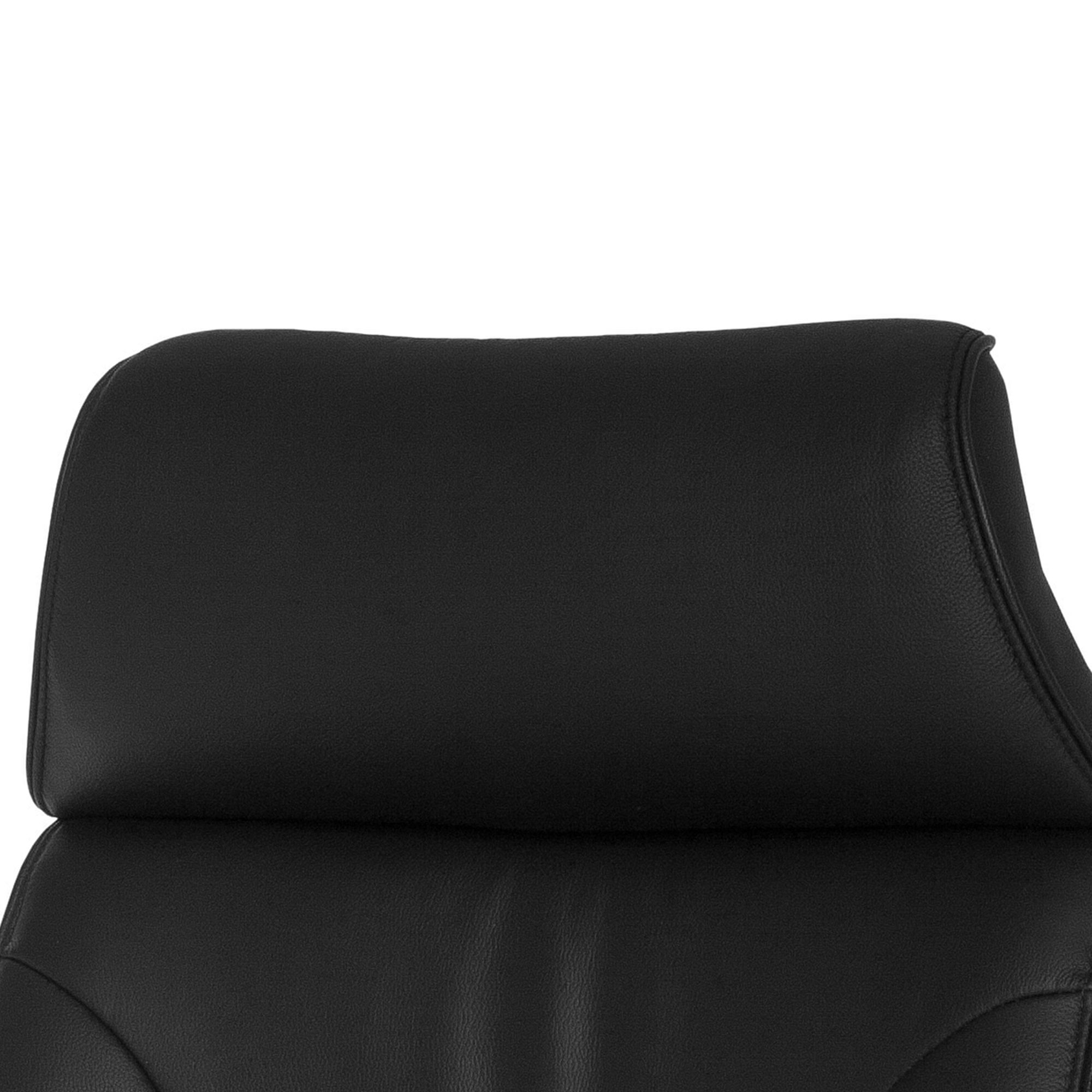 FineBuy XXL Chefsessel Echtleder schwarz Drehstuhl Bürostuhl bis 120KG