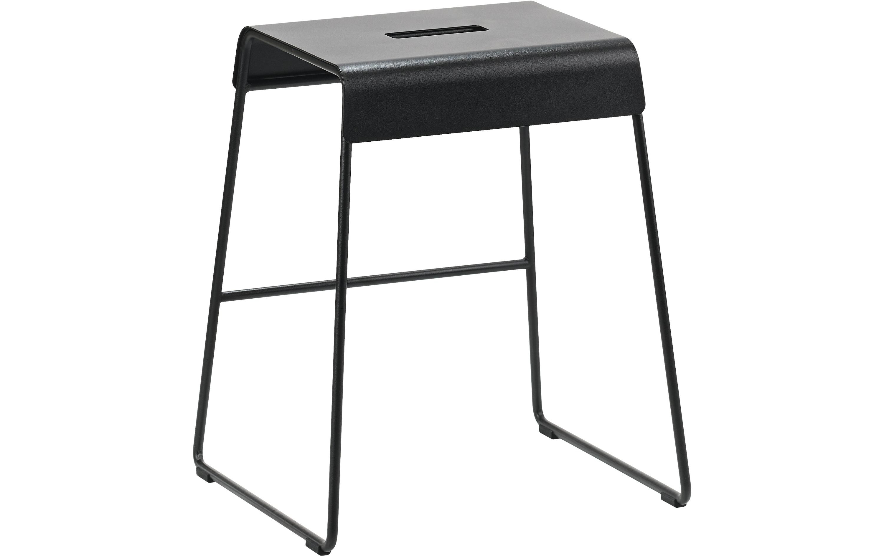 Hocker A-Stool 38.5 x 45 cm, SchwarzBarhocker aus Metall