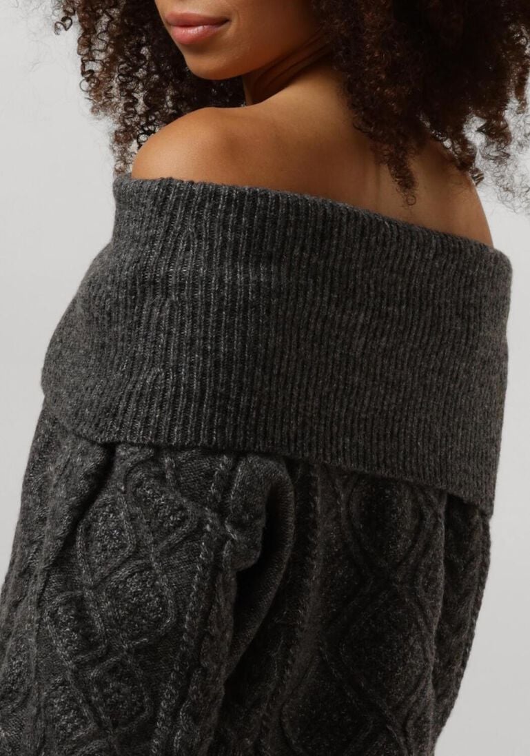 grijze gestuz trui adiegz off shoulder