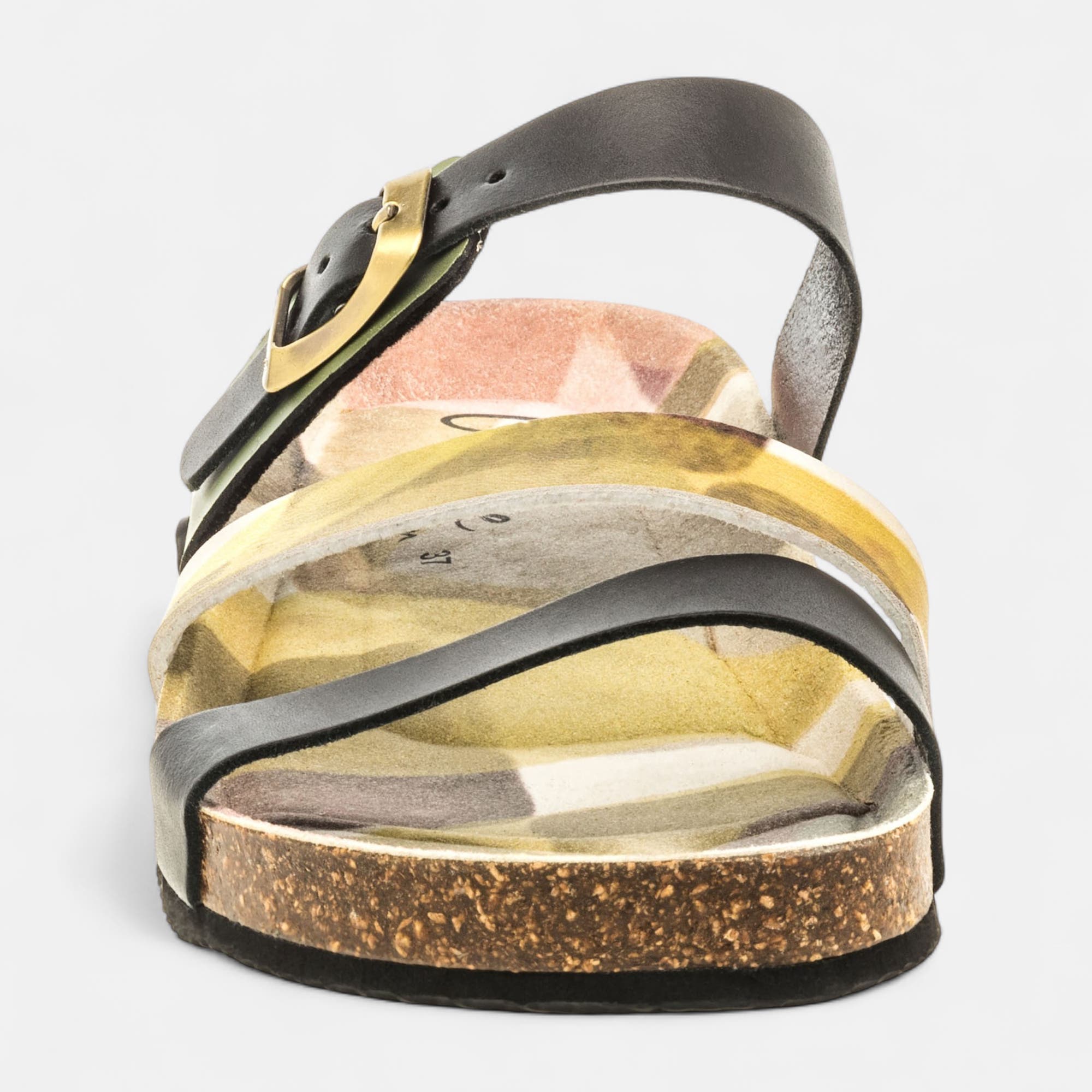 Mules semelle liège Femme noir