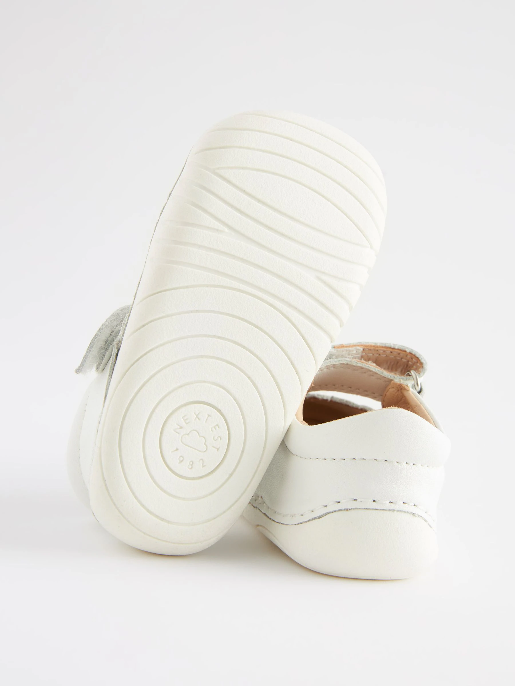 Wit leer - Mary Jane babyschoenen