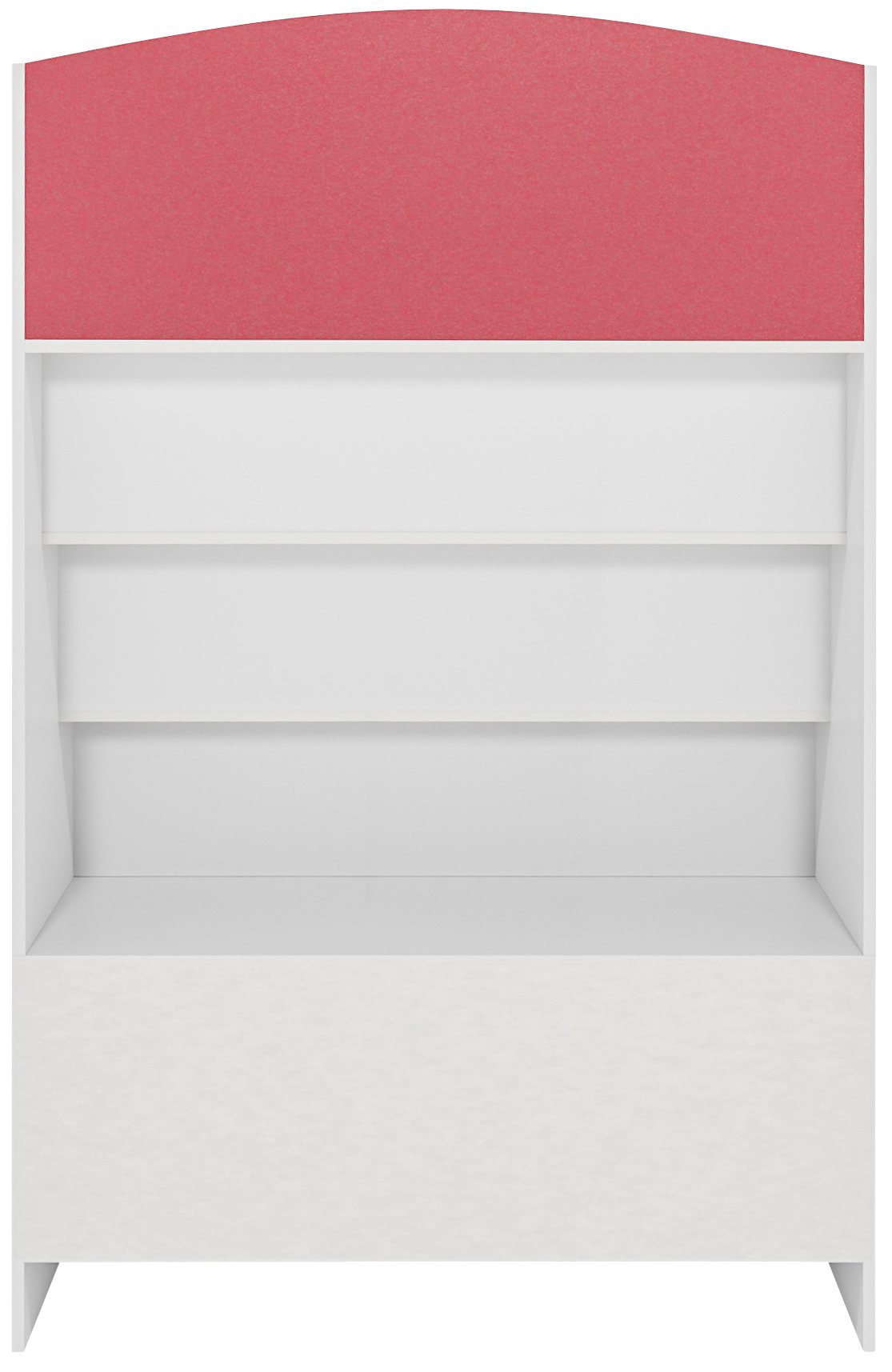 CLP Bücherregal Luray I Kinderregal Mit SchubladenI Regal Für Kinderbücher I Organizer Weiß