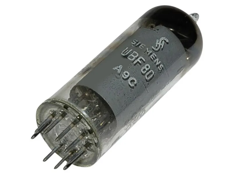 BTB Vertrieb UBF 80 = 17 N 8 Elektronrør Doppeldiode-Pentode 100 V 2.8 mA Poltal: 9 Sokkeltype: Noval Indhold 1 stk