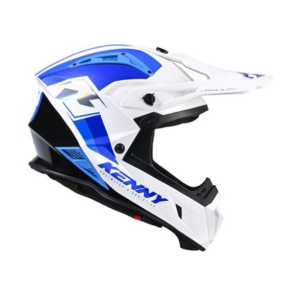 Casque cross Kenny TITANIUM - GRAPHIC 2024 - Blanc / Bleu