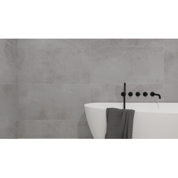 Vloertegel Element betonlook antraciet 119,8 x 60 cm keramiek 1,44 m²