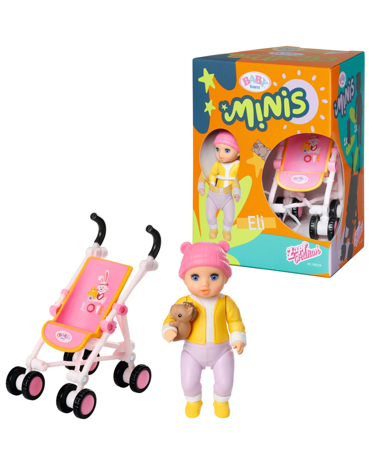 BABY born® MINIS - Puppen-Spielset STROLLER