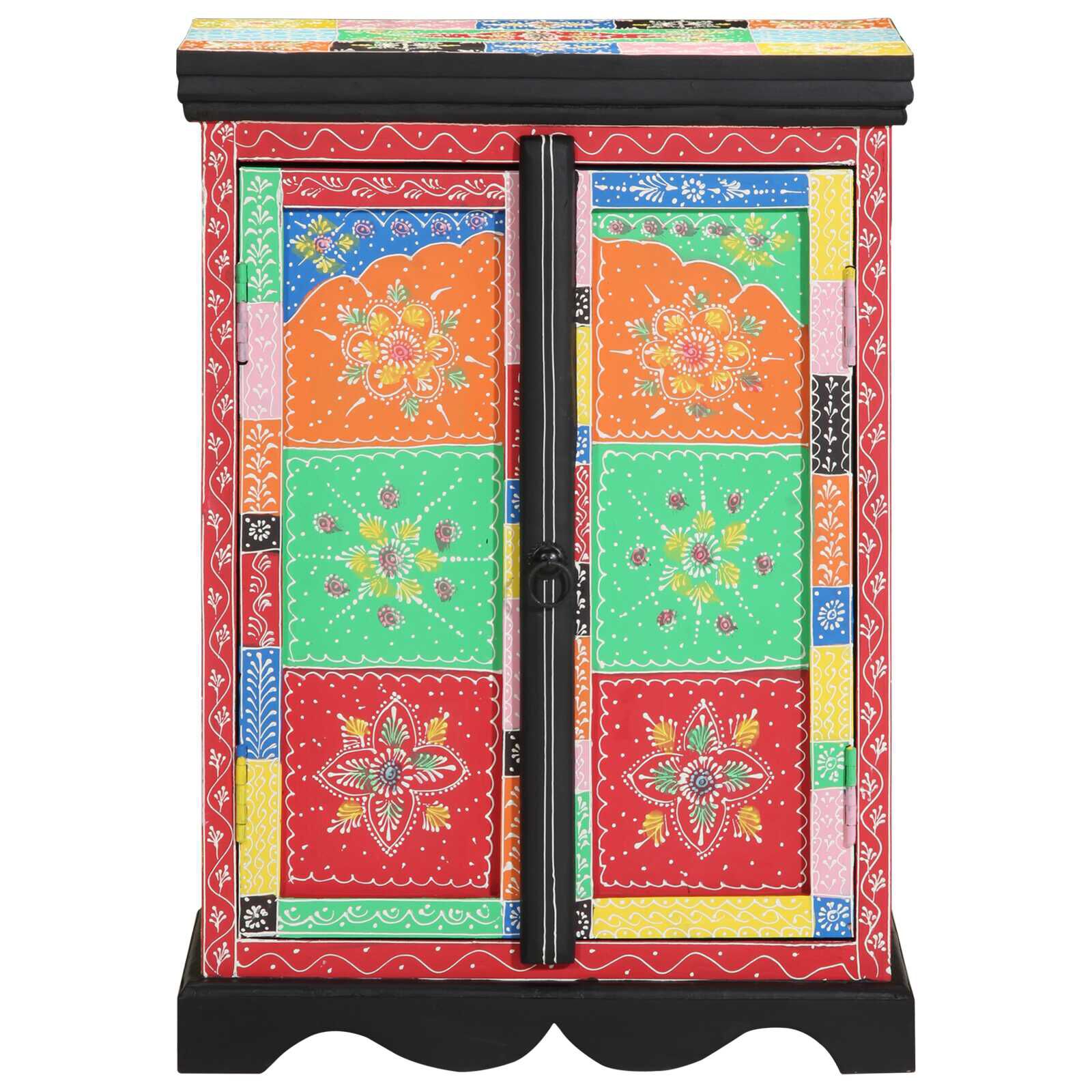 vidaXL Consoletafel Multicolor 50 x 30 x 75 cm Massief Mangohout