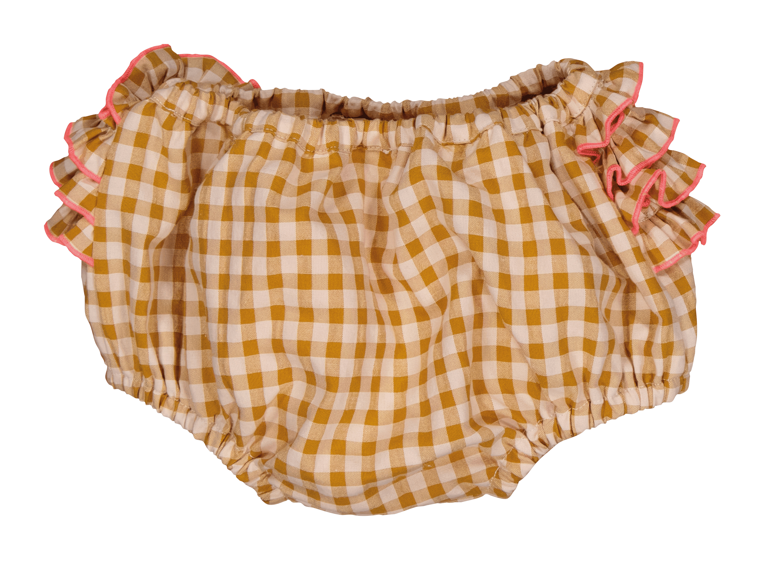 DAN - Bloomer vichy en coton mélangé| Orange