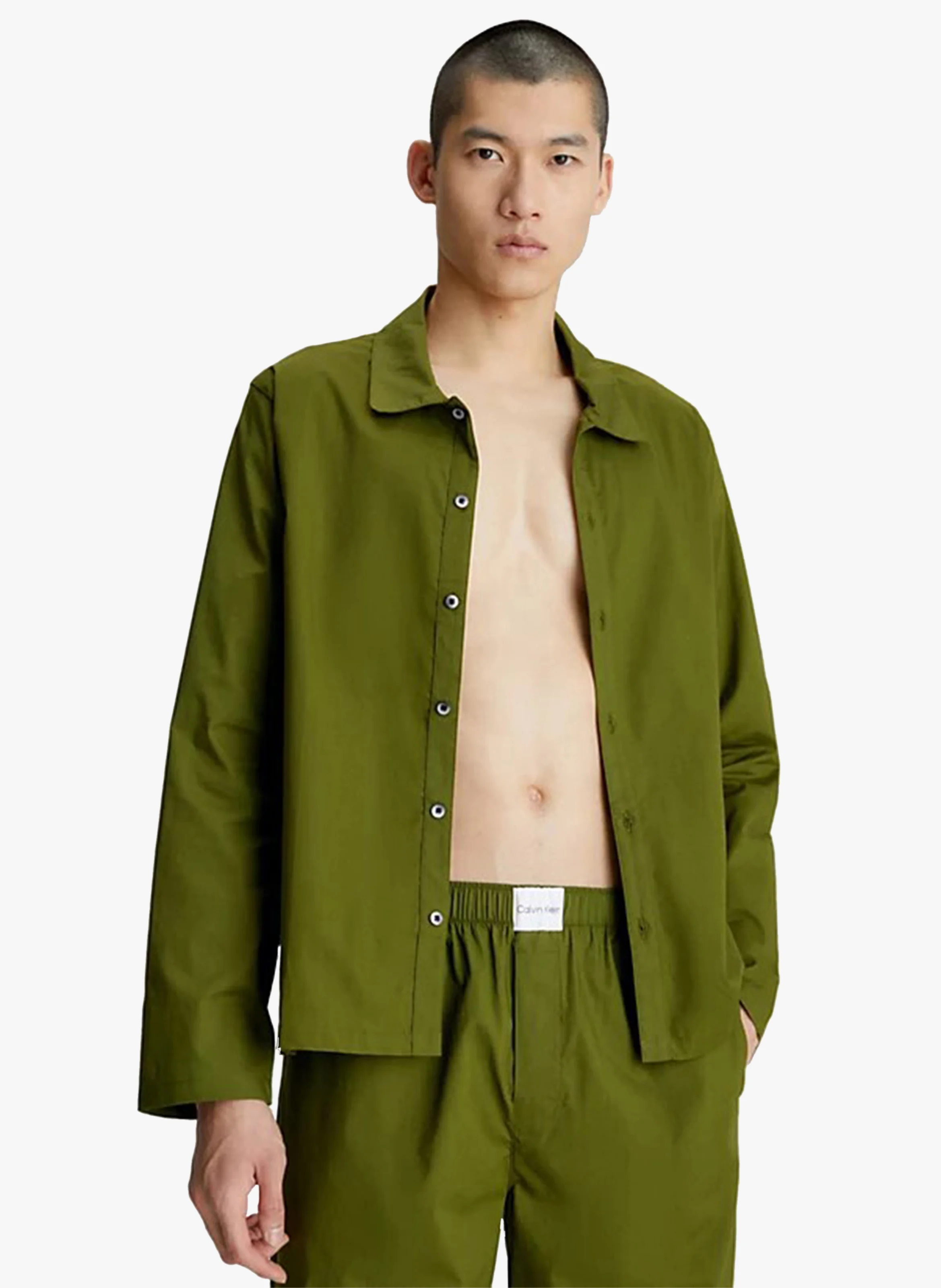 Haut de pyjama en coton | Vert