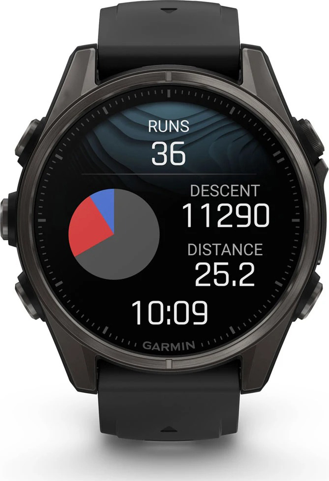 Fenix 8 - AMOLED Sapphire - 43mm Carbon Grey Titanium/Black/Pebble Grey