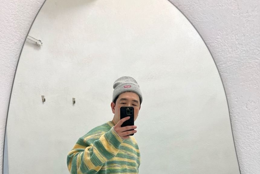 SeoulPop - Unisex gestreepte losse trui
