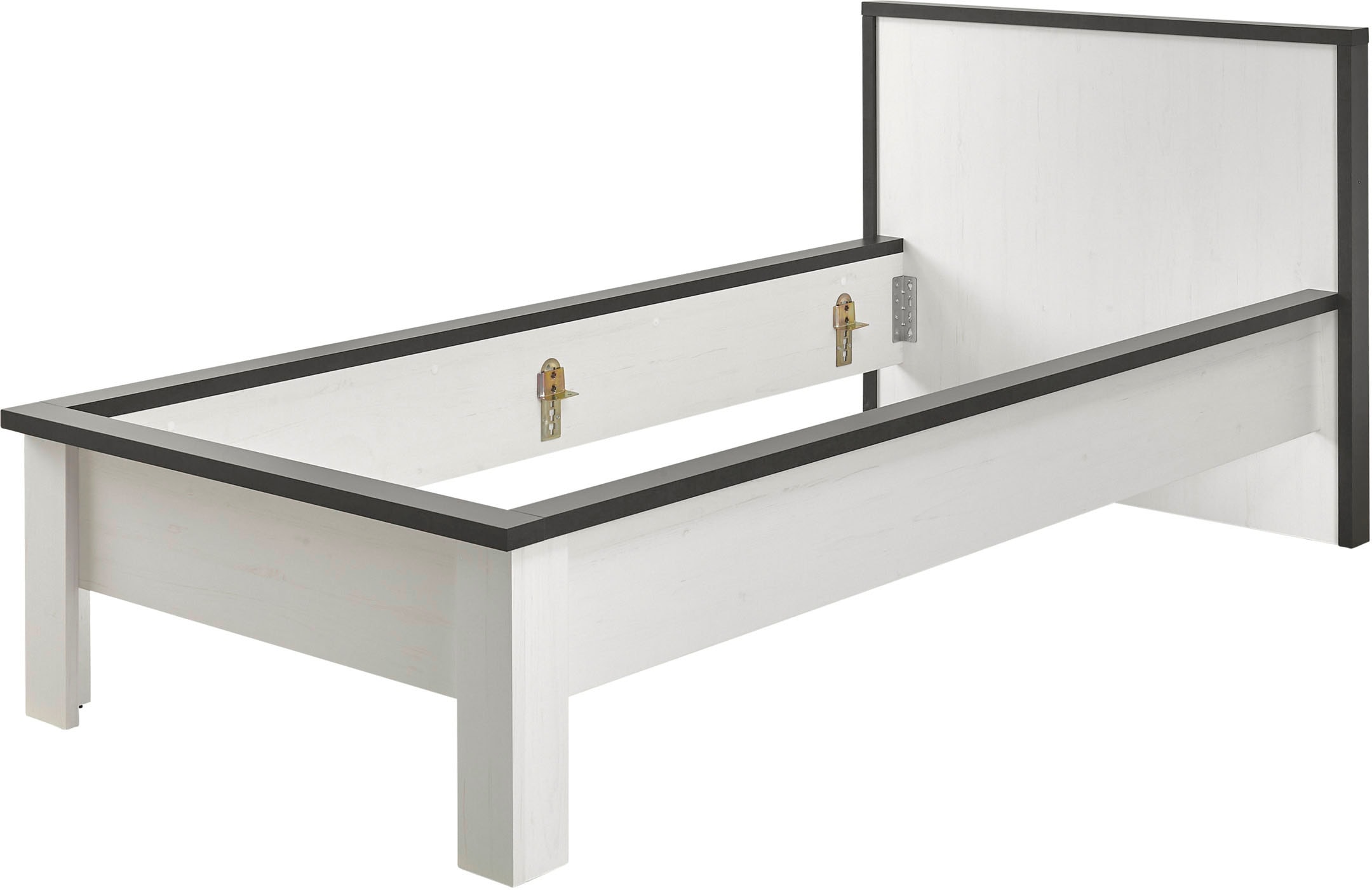 Home affaire Einzelbett »SHERWOOD Liegefläche 90/140 oder 180x200 cm« aus FSC®-zertifiziertem Holzwerkstoff, rustikaler Landhausstil