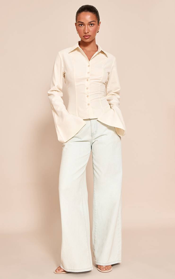 Buttermilk Chemise Ajustée À Détails De Coutures