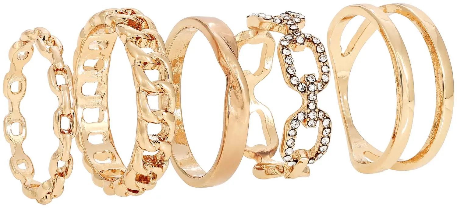 Ring-Set - Shiny Chain