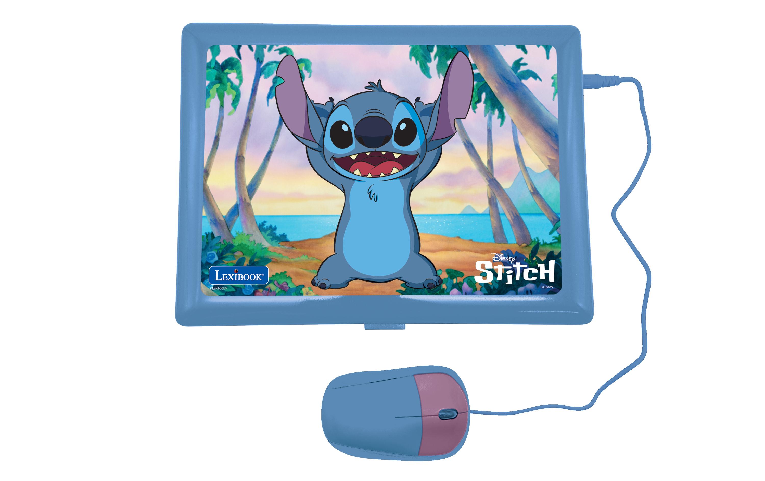 Lern-Laptop Stitch DE/ENG mit 124 Aktivitäten Blau/LilaZweisprachiger sprechender Bildungslaptop